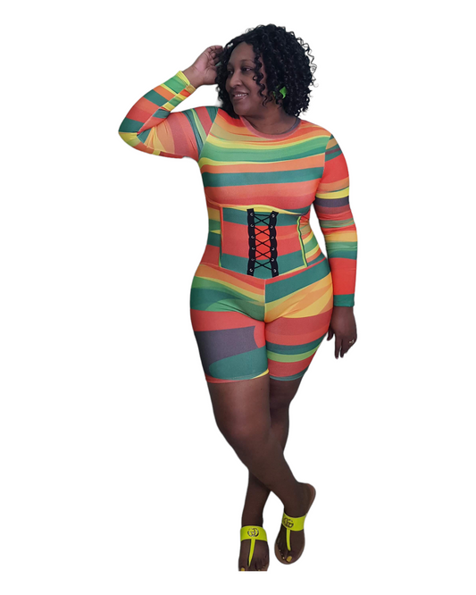Jam Rock Romper - Plus Size