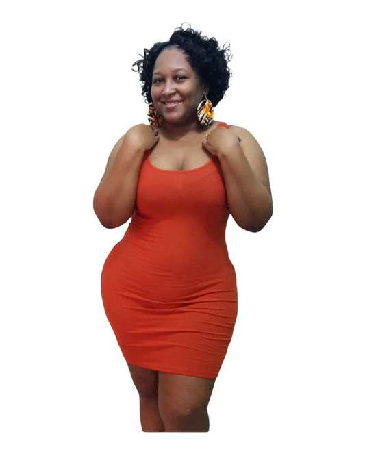 Lust Me Mini Dress - Rust Regular Size
