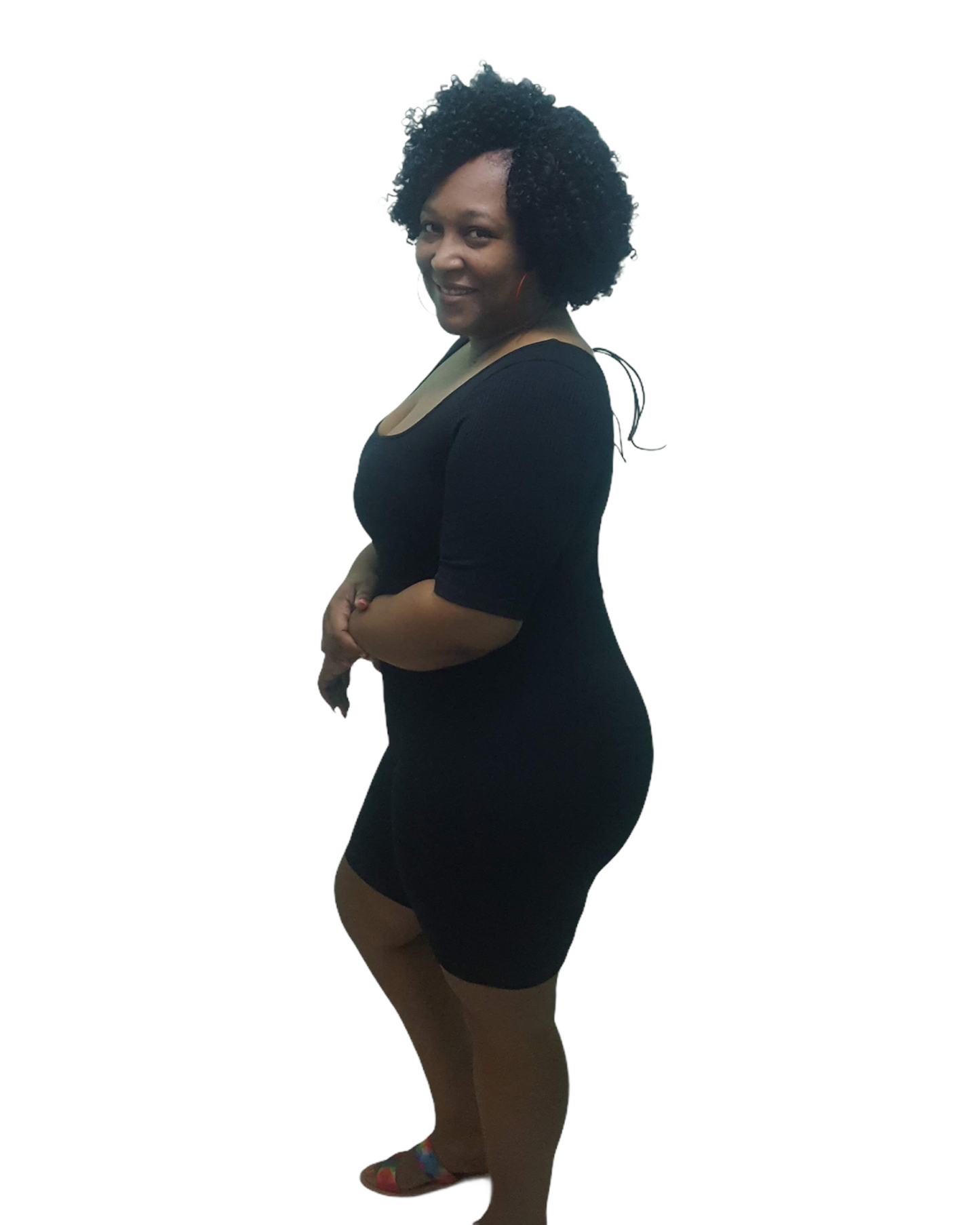 Knot Me Romper - Black Regular Size