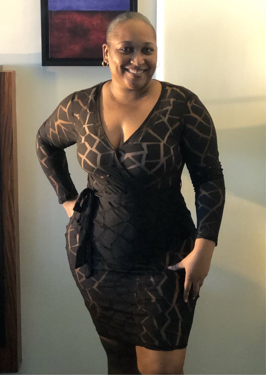 Beach Please Dress - Black Plus Size