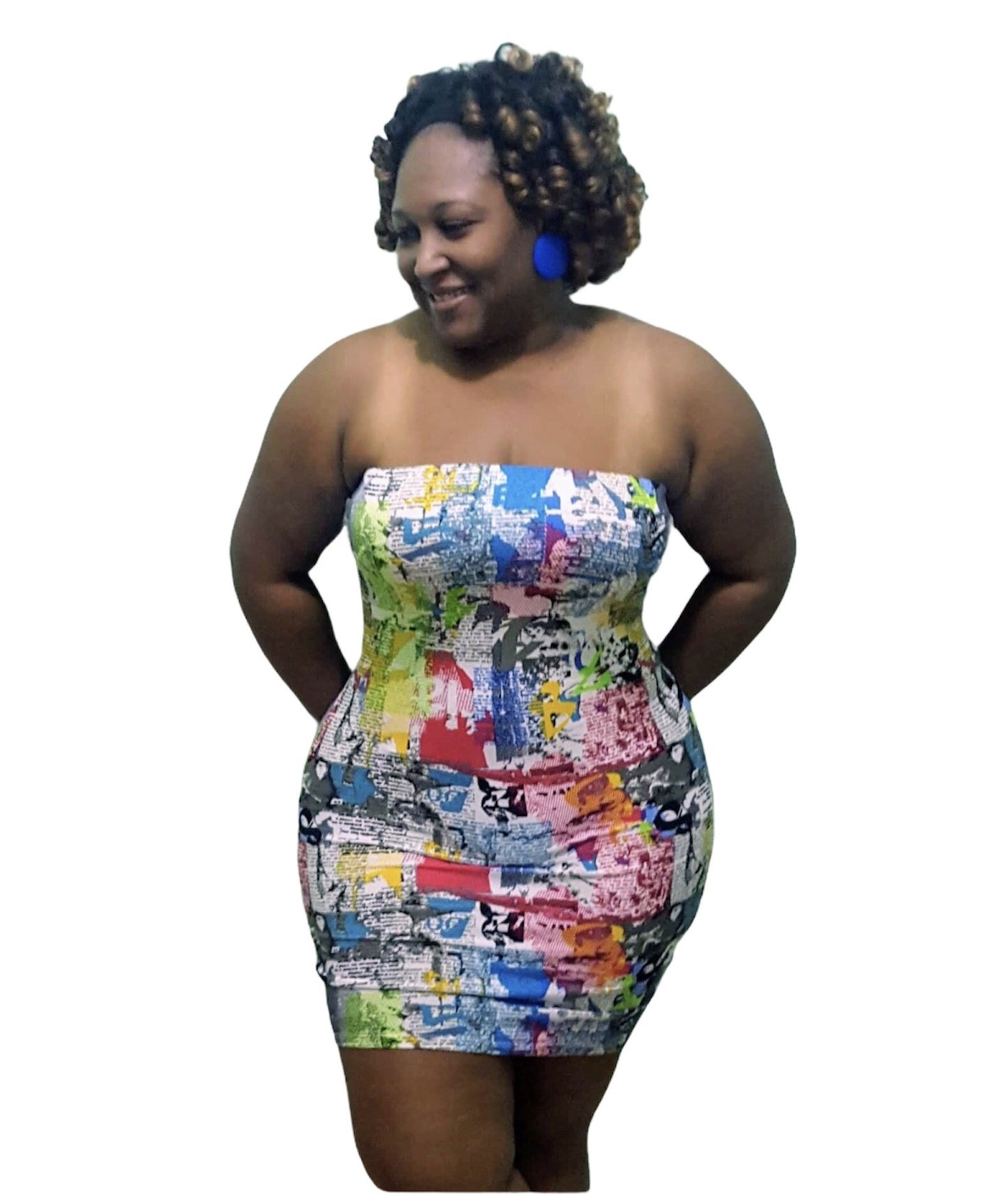 Newspaper Tube - Plus Size Dress