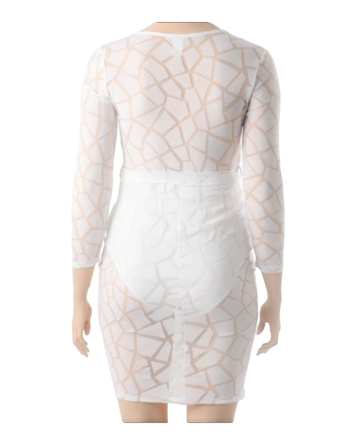 Beach Please Dress -White Plus Size