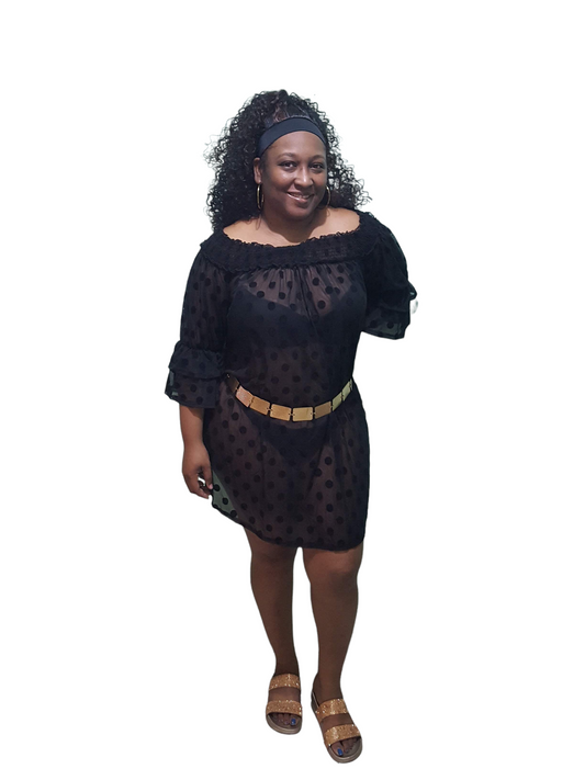 Lina’s Bday Collection Seduction Dress - Black Plus Size