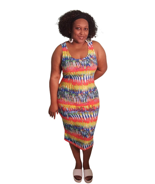 Not Too Fancy Midi Dress - Plus Size