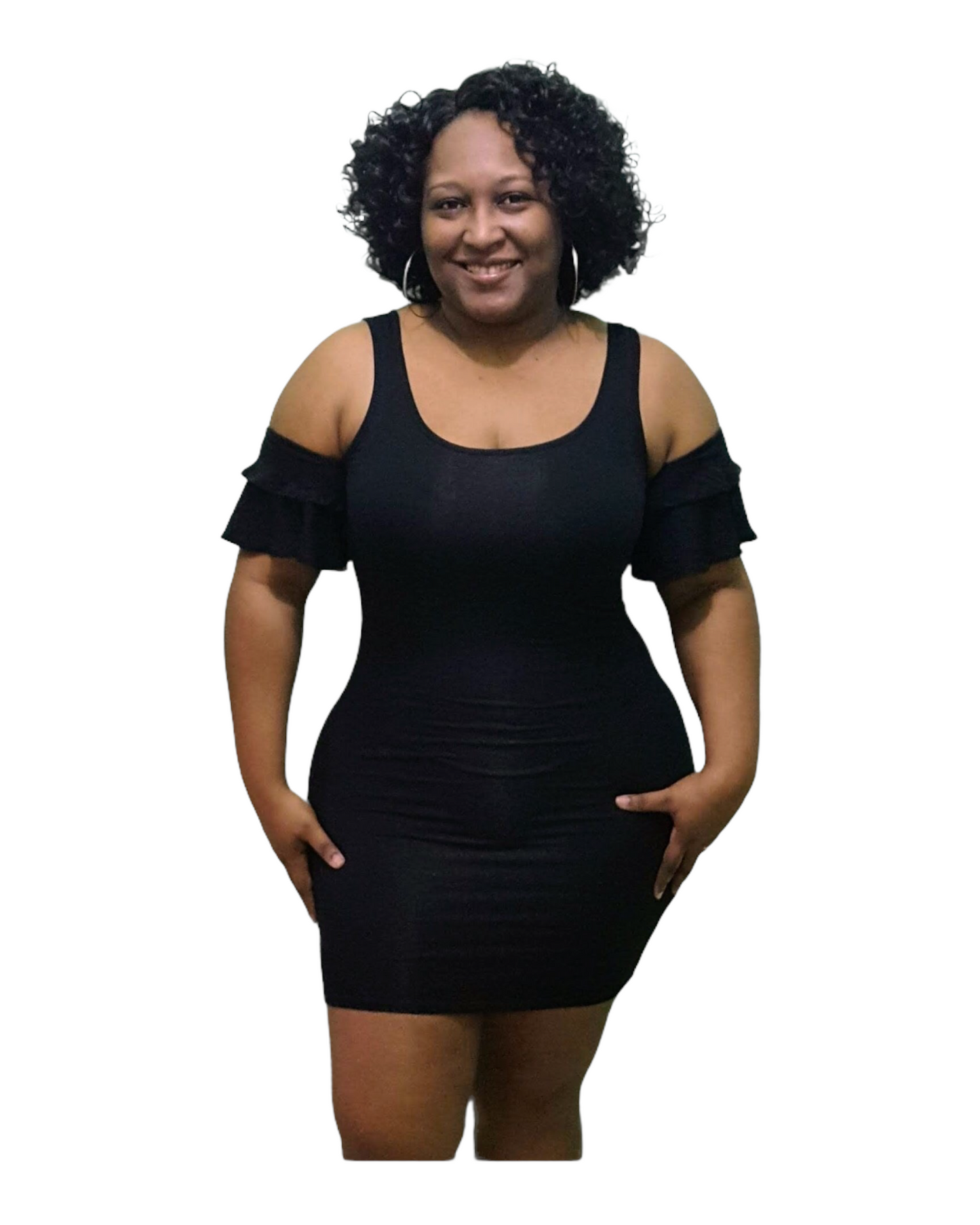 Steamy Black Dress- Regular Size