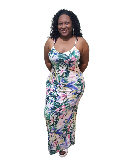 Tahiti Days Maxi Dress - Ivory Plus Size