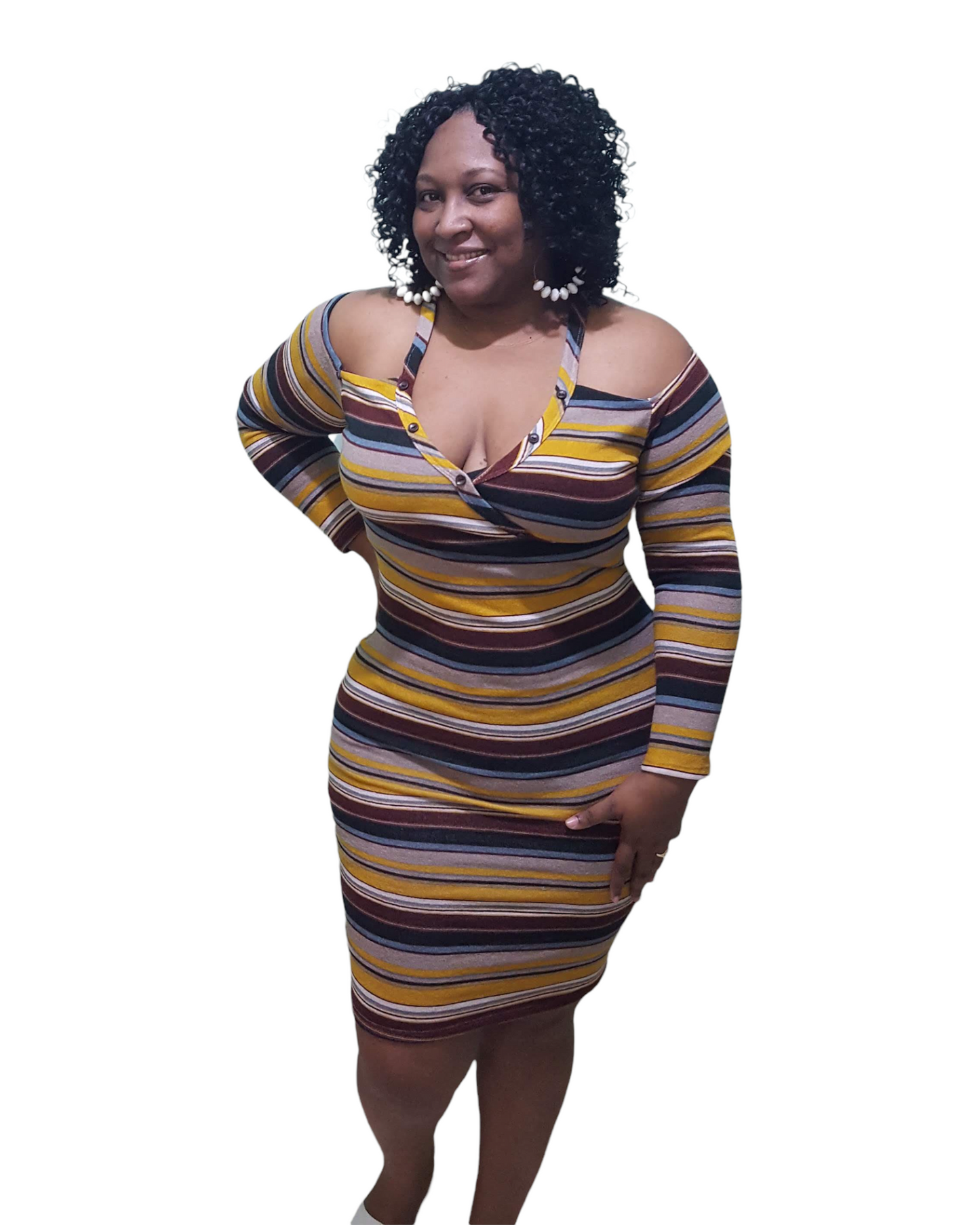 Love Stripes Dress - Plus Size