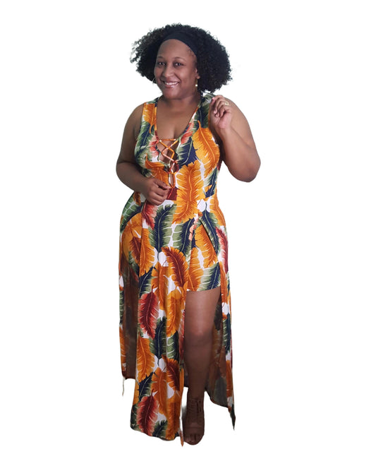 Botanical Maxi Dress - Regular Size