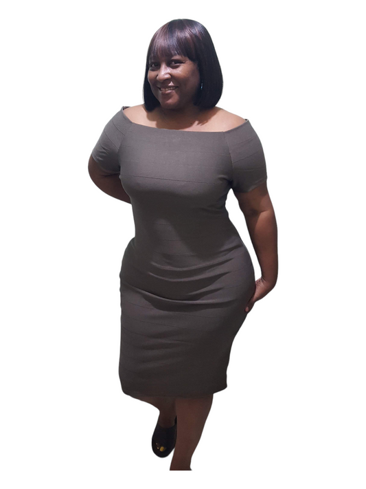 Bandage Bodycon Dress - Plus Size