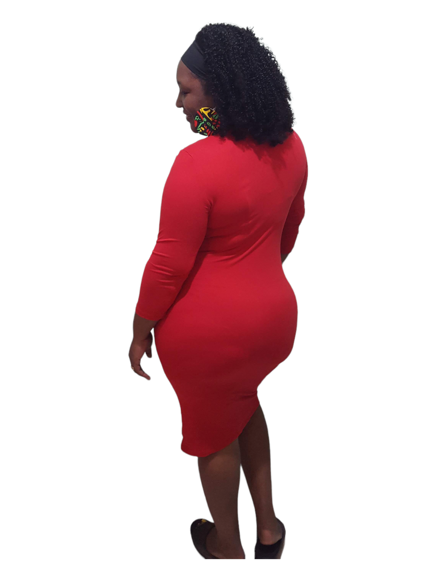 Simple Treasure Dress - Red Plus Size