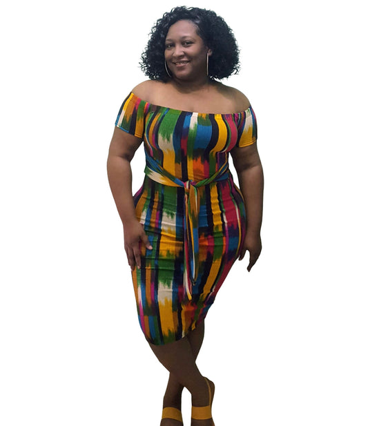 Pressed Bodycon Dress - Regular Size