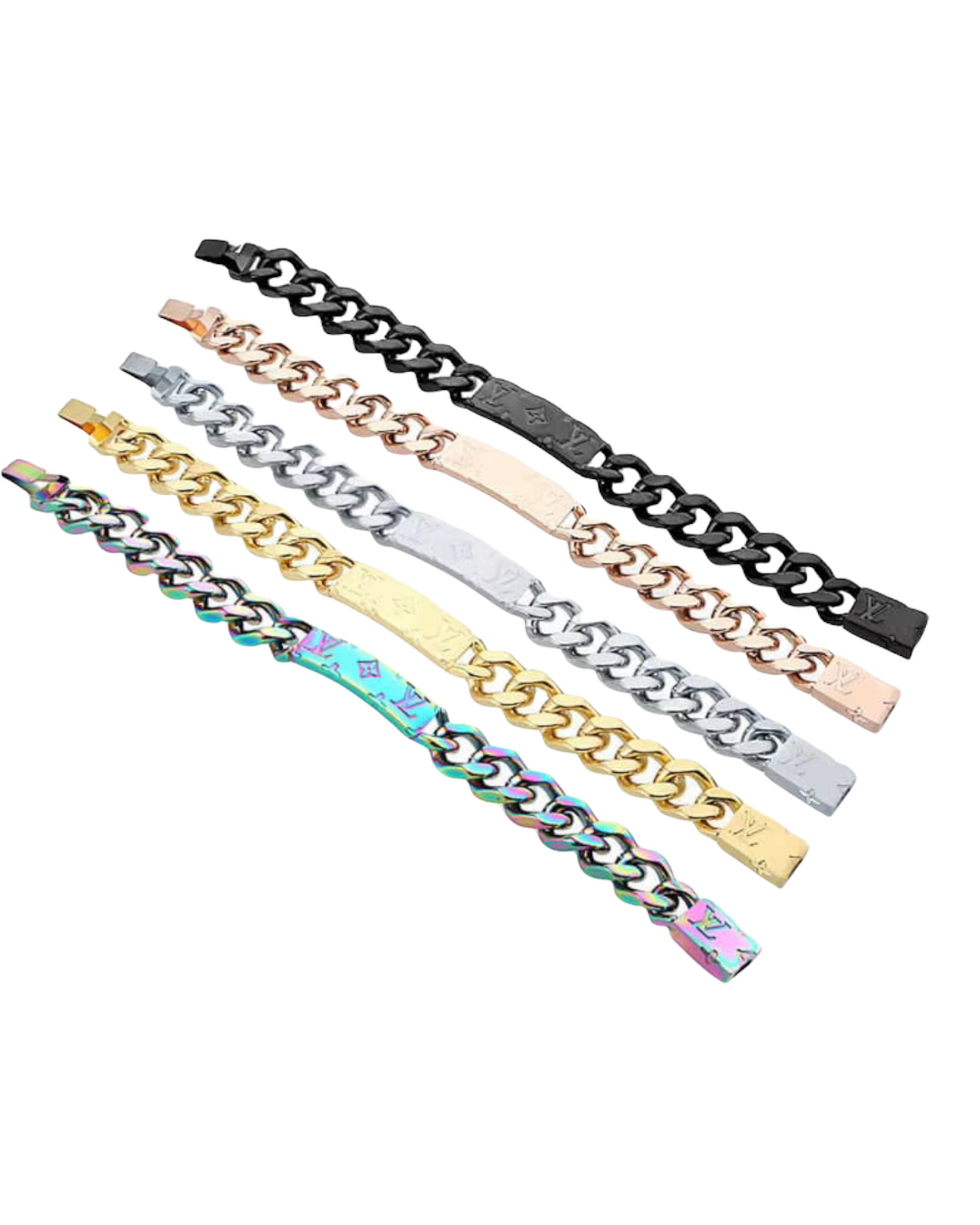 LV Hand Band - Black & Silver