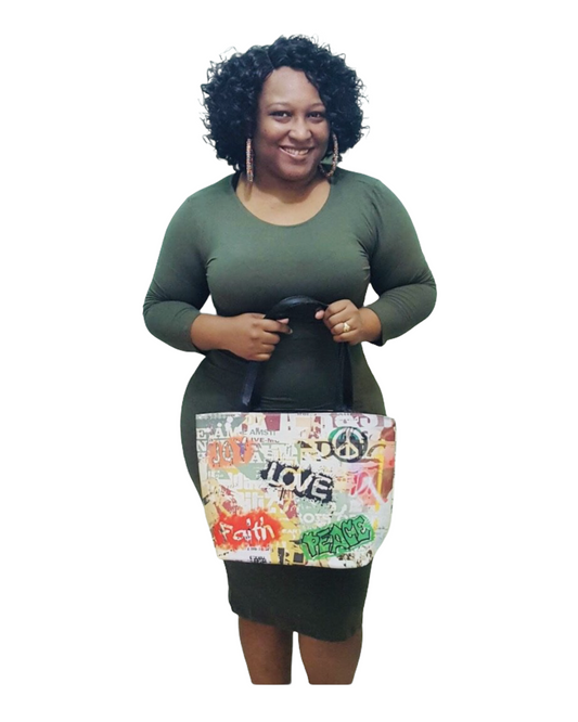 Graffiti Tote Bag - Love