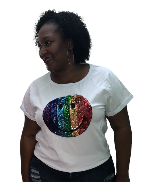 Smiley T Top - Plus Size