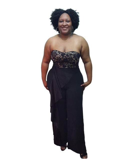 Giselle Tube Jumpsuit - Plus Size