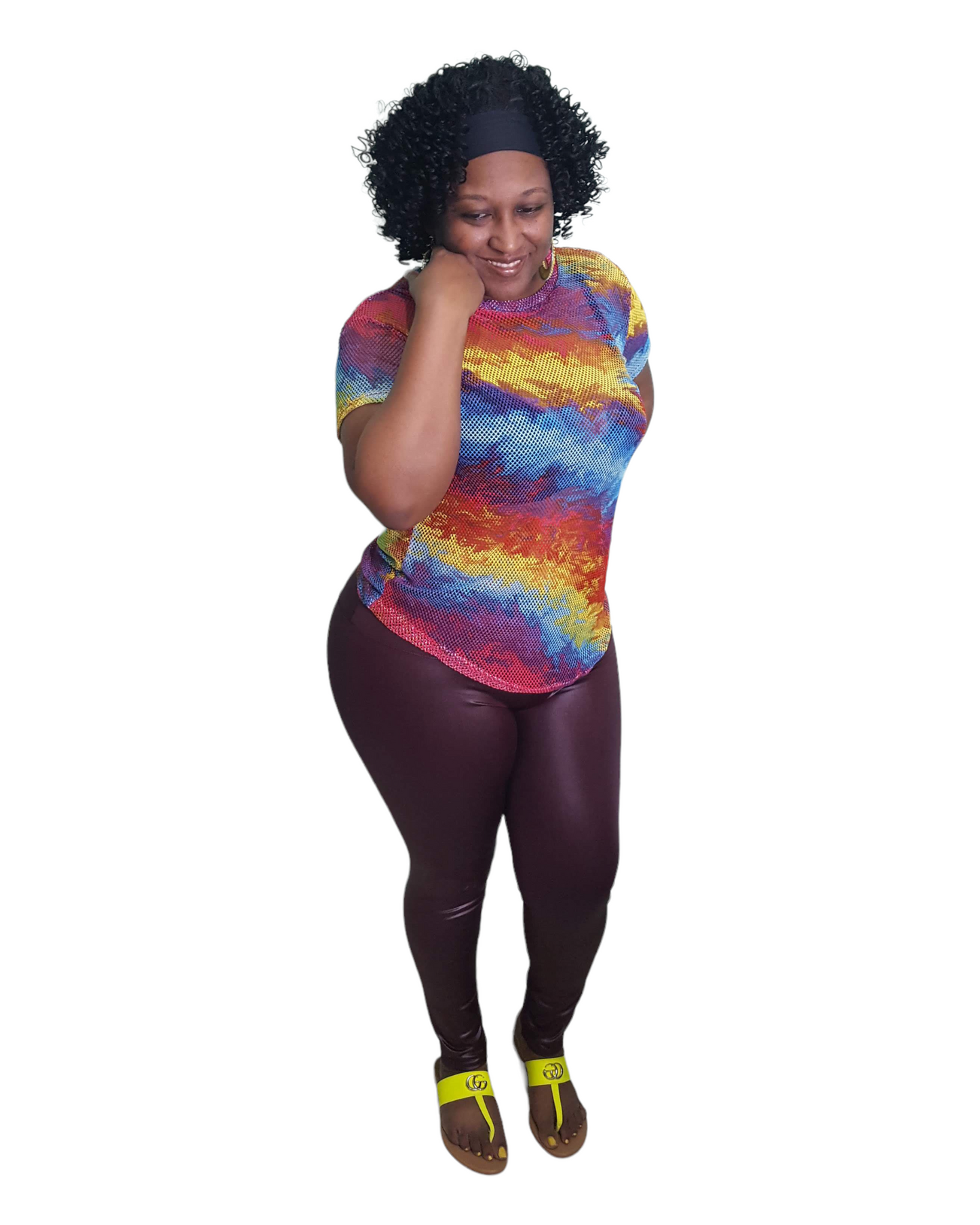 Sophia Top - Tie Dye Plus Size