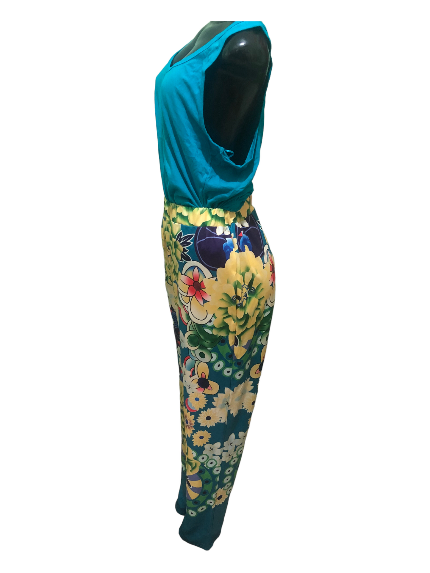 Multi Colored Printed Pant - Plus Size