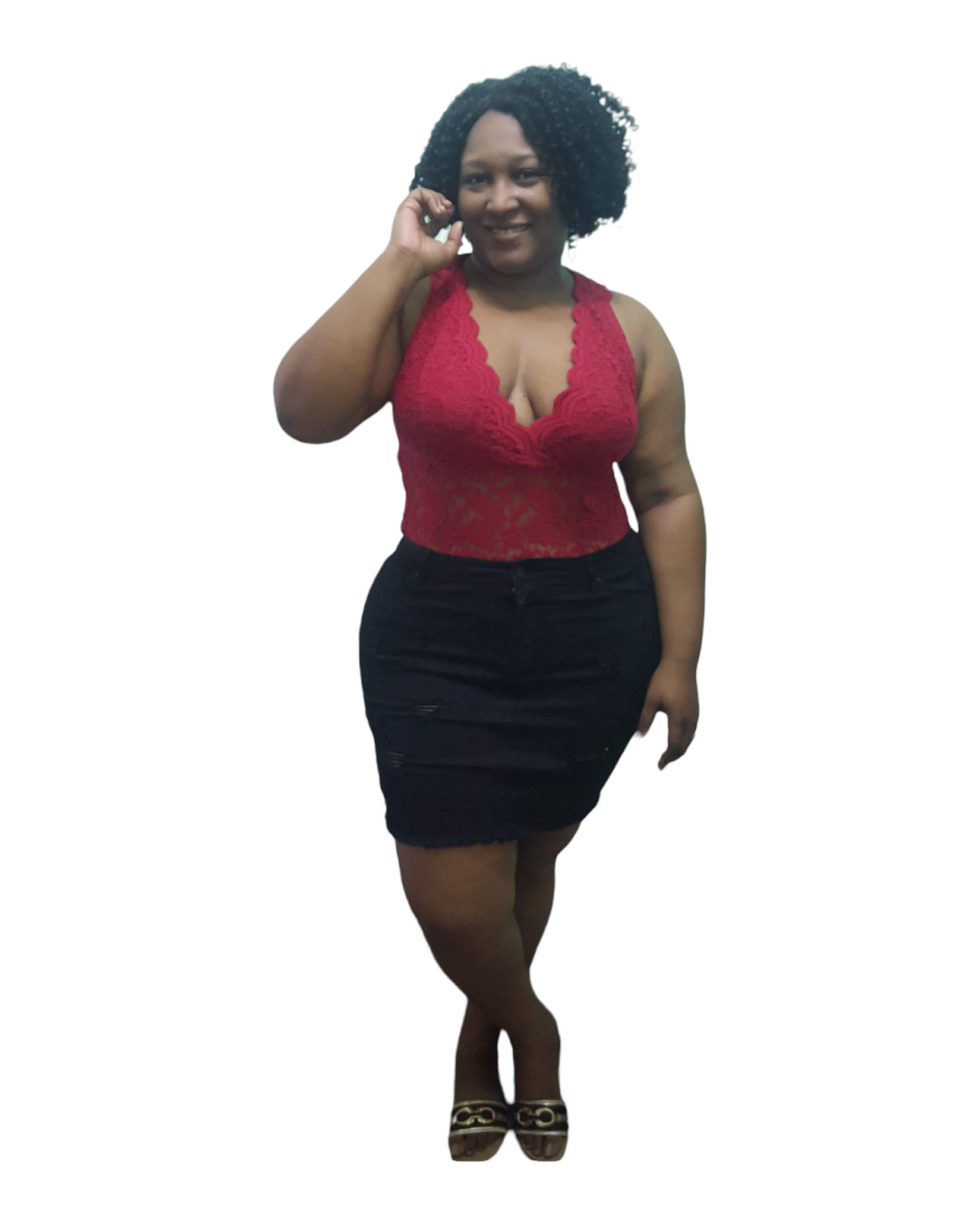 Plus size black distressed skirt shop