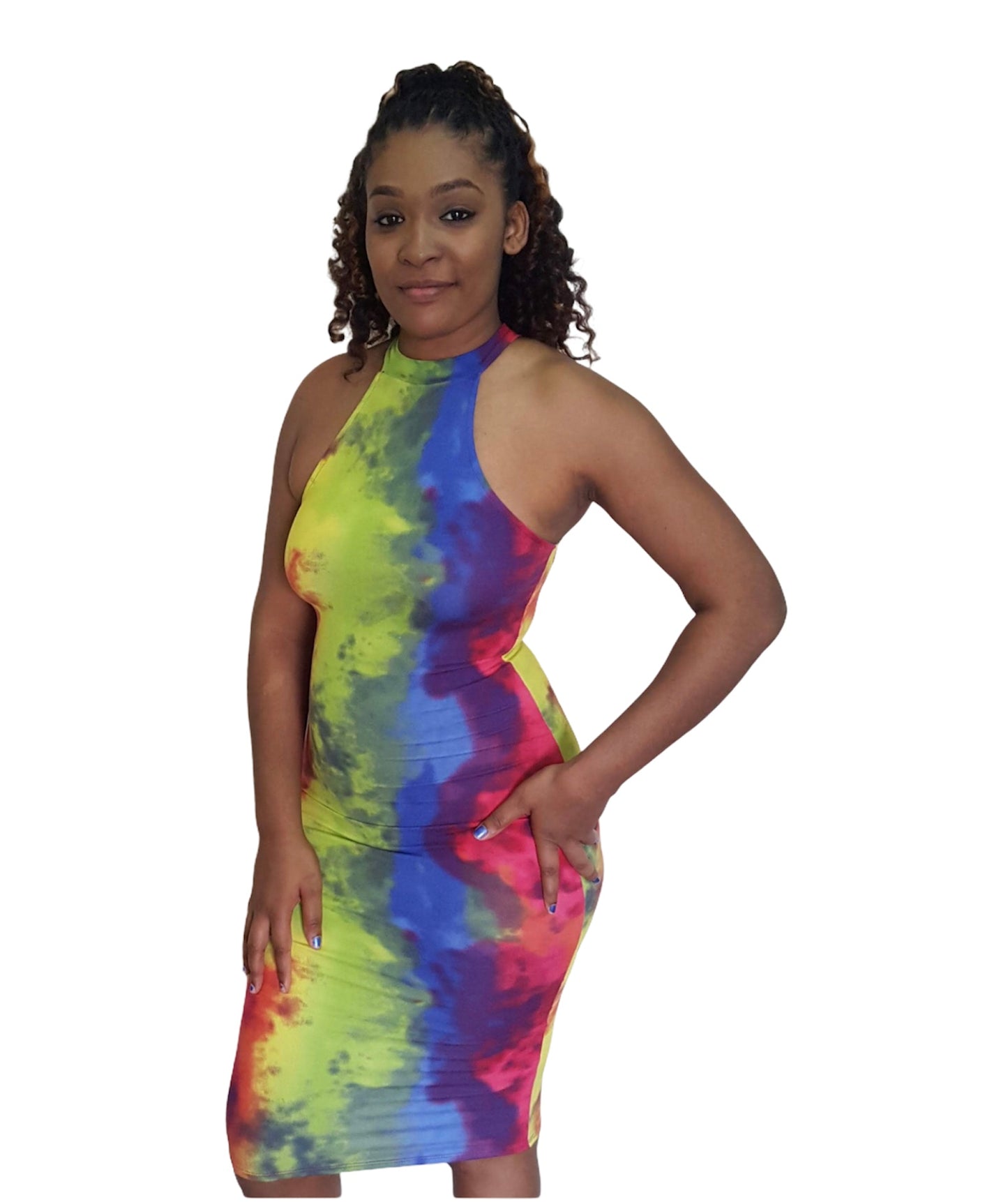 Spicy Tie Dye Dress- Regular Size