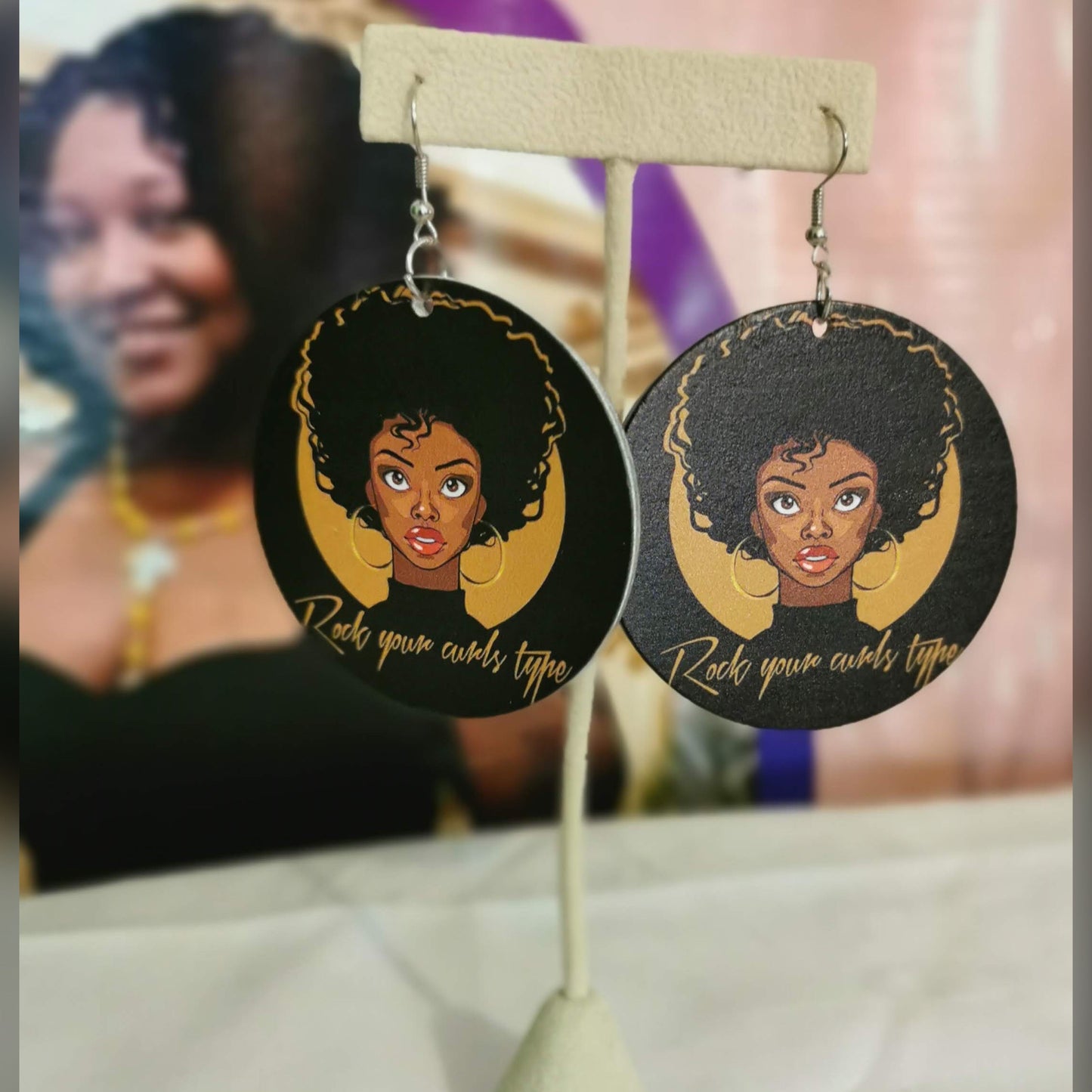 Painted Earring