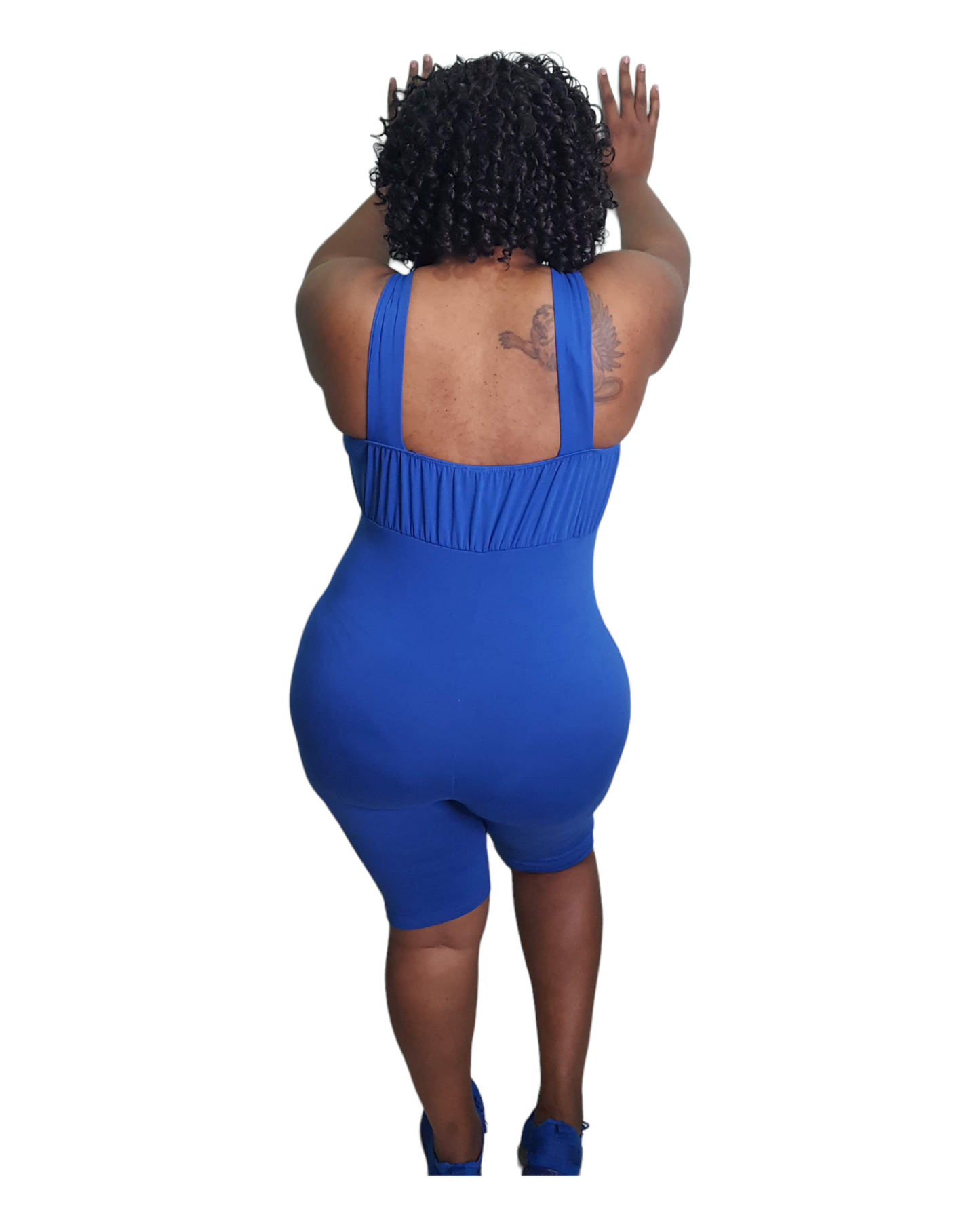 Lime With Me Romper - Royal Blue Plus Size