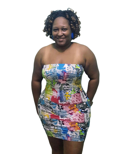 Newspaper Tube - Plus Size Dress