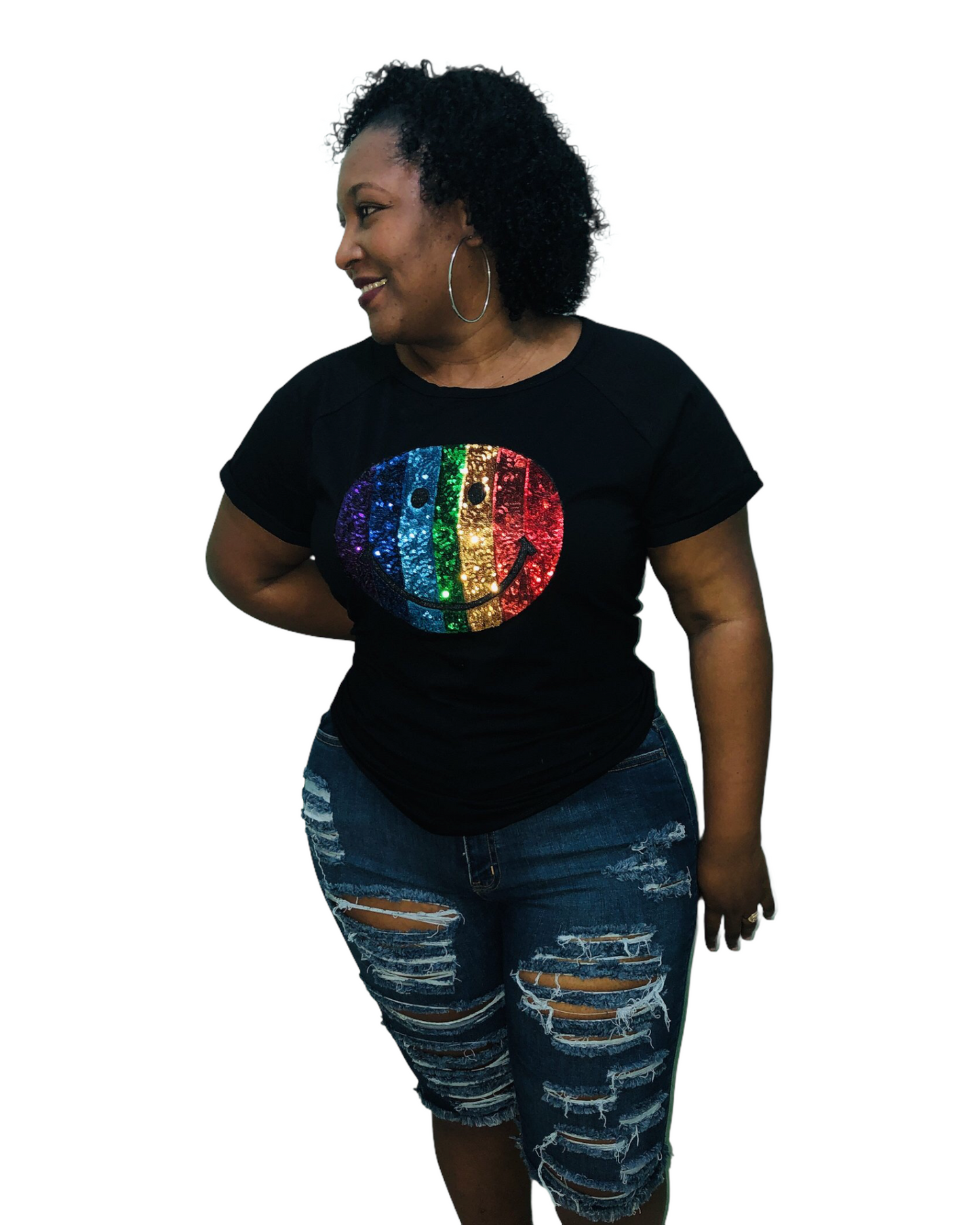 Smiley T Top - Plus Size