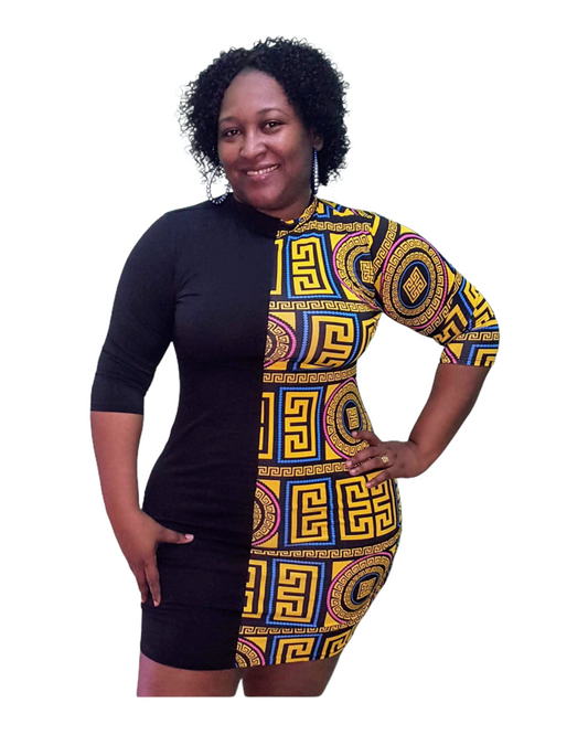 Fifty Fifty Tribal Dress - Plus Size