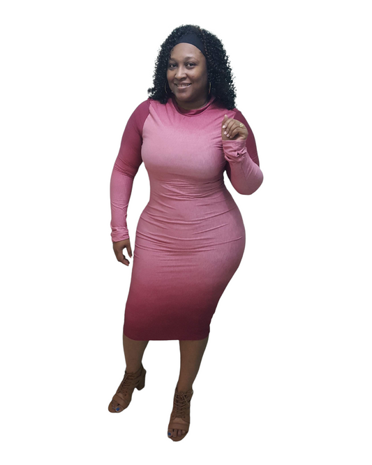 Hug Me Midi Dress - Plus Size