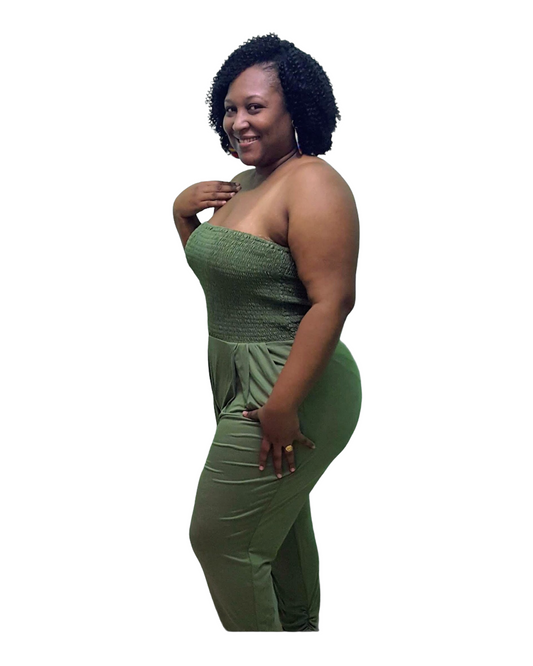 Dominique Jumper - Olive Plus Size