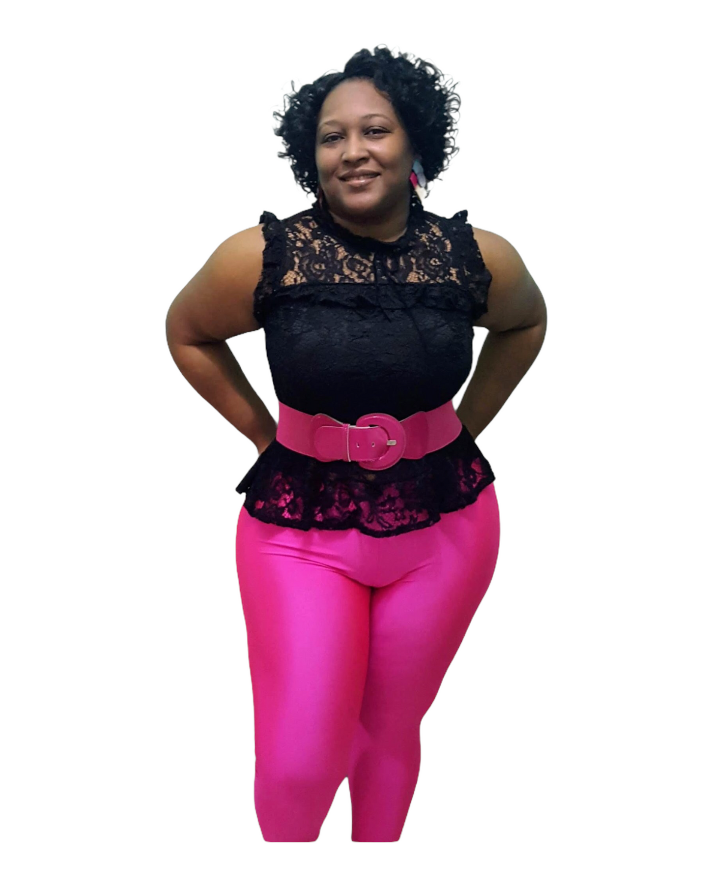 Black Ice Lace Top - Plus Size