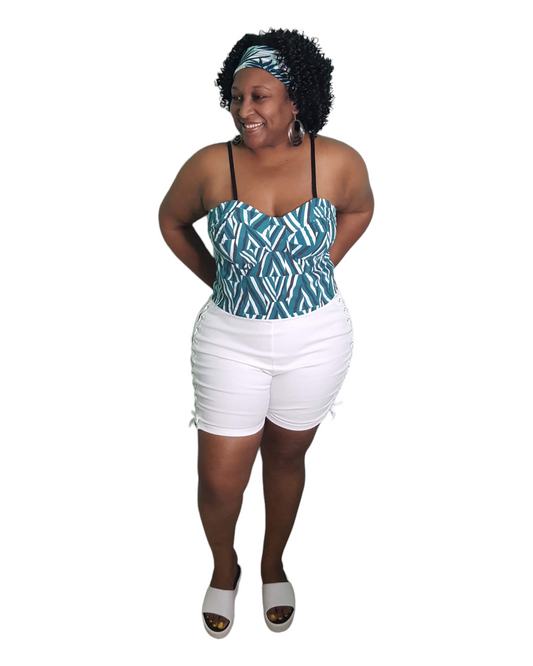 Alexia Crop Top - Tribal Plus Size