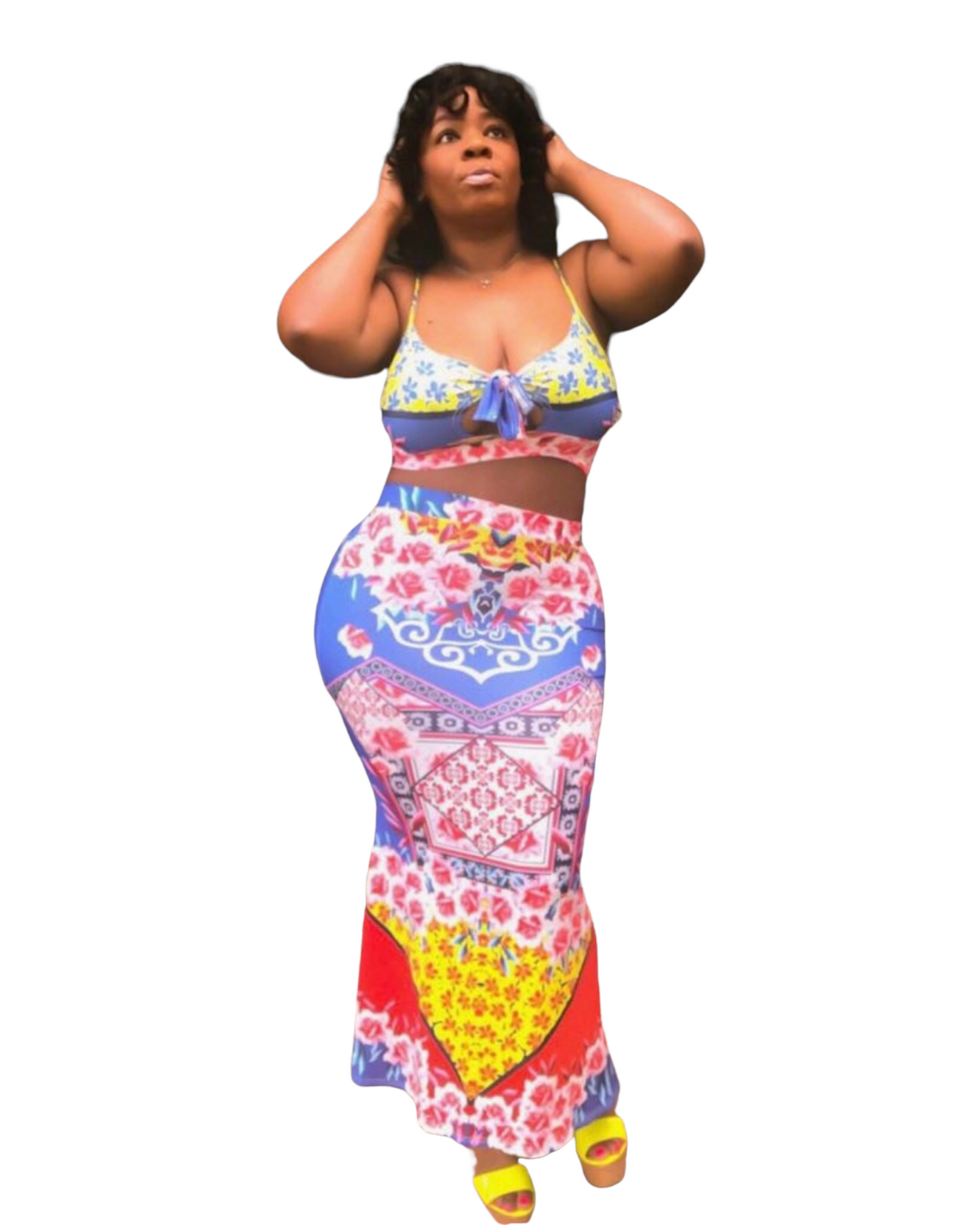 Hawaii Crop Top & Maxi Skirt - Regular Size