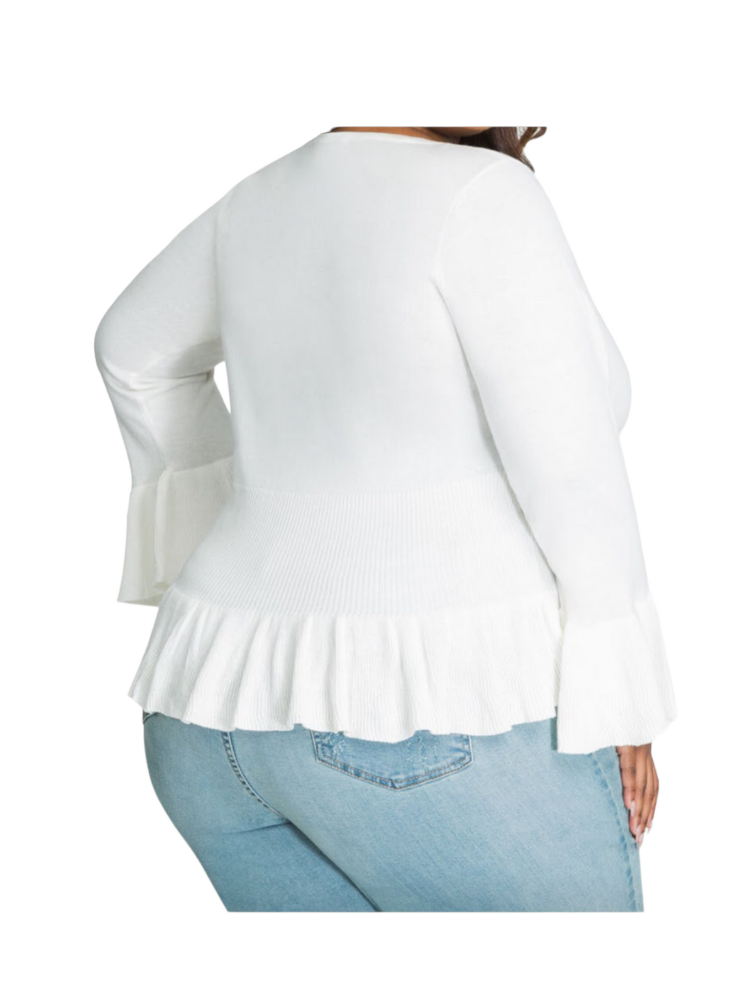 Bell Sleeve Cardigan - Plus Size