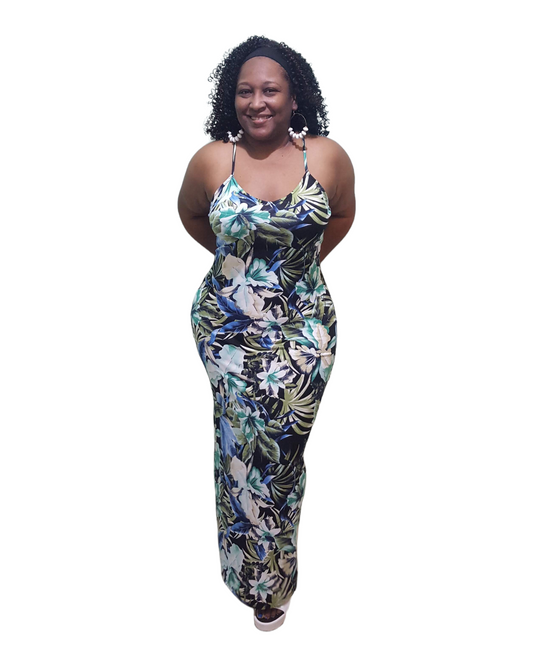 Tahiti Days Maxi Dress - Black Plus Size