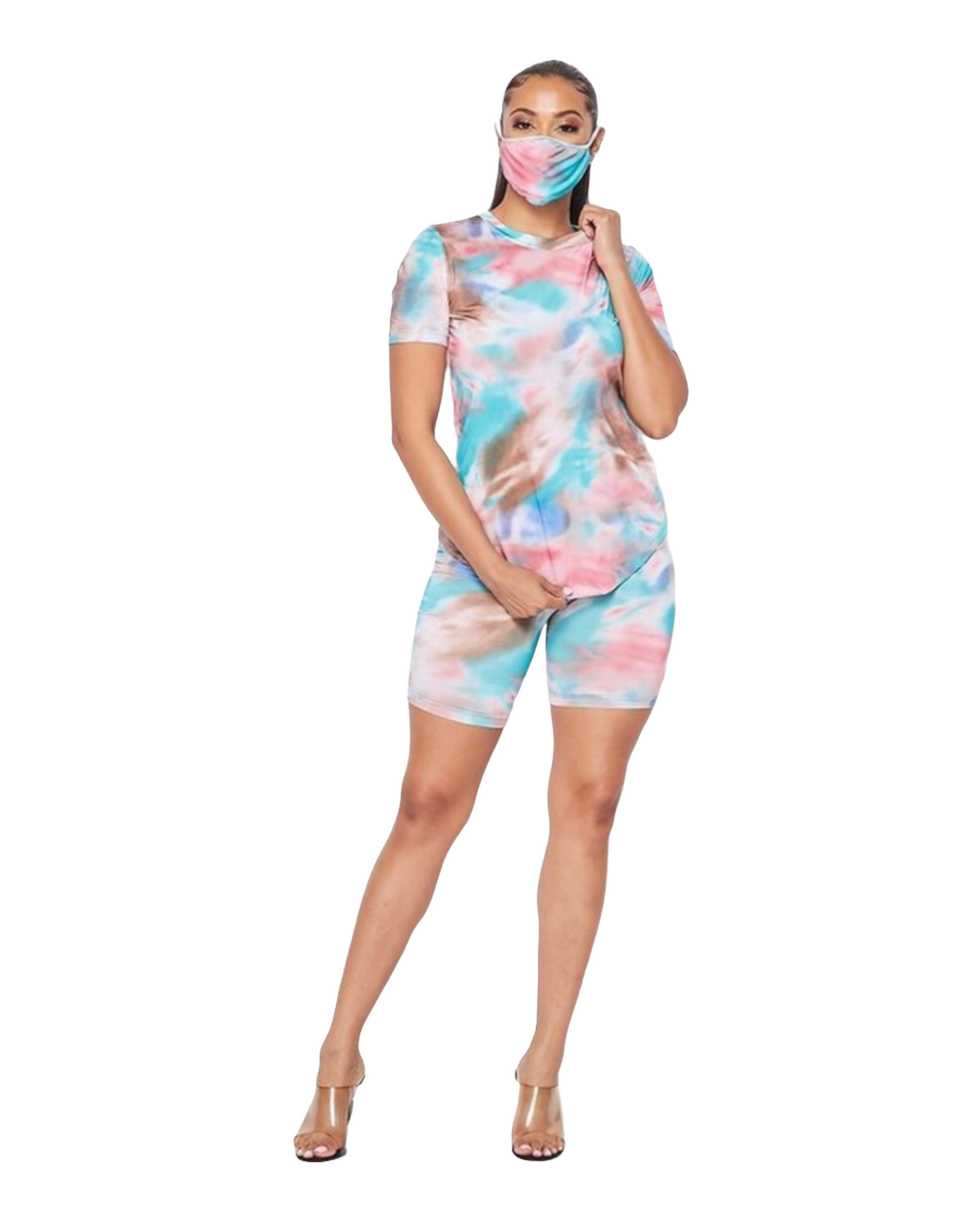 Cutie Biker Outfit With Mask - Regular Size
