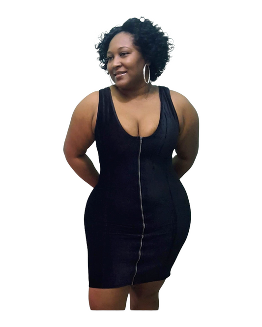 Flambeau Dress - Black Plus Size