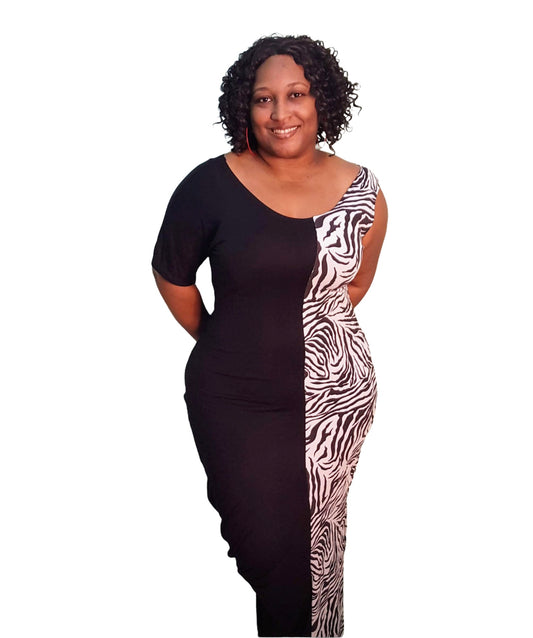 Best Maxi Dress - Zebra Plus Size